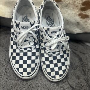 Vans Classic Black and White Checkered Sneakers